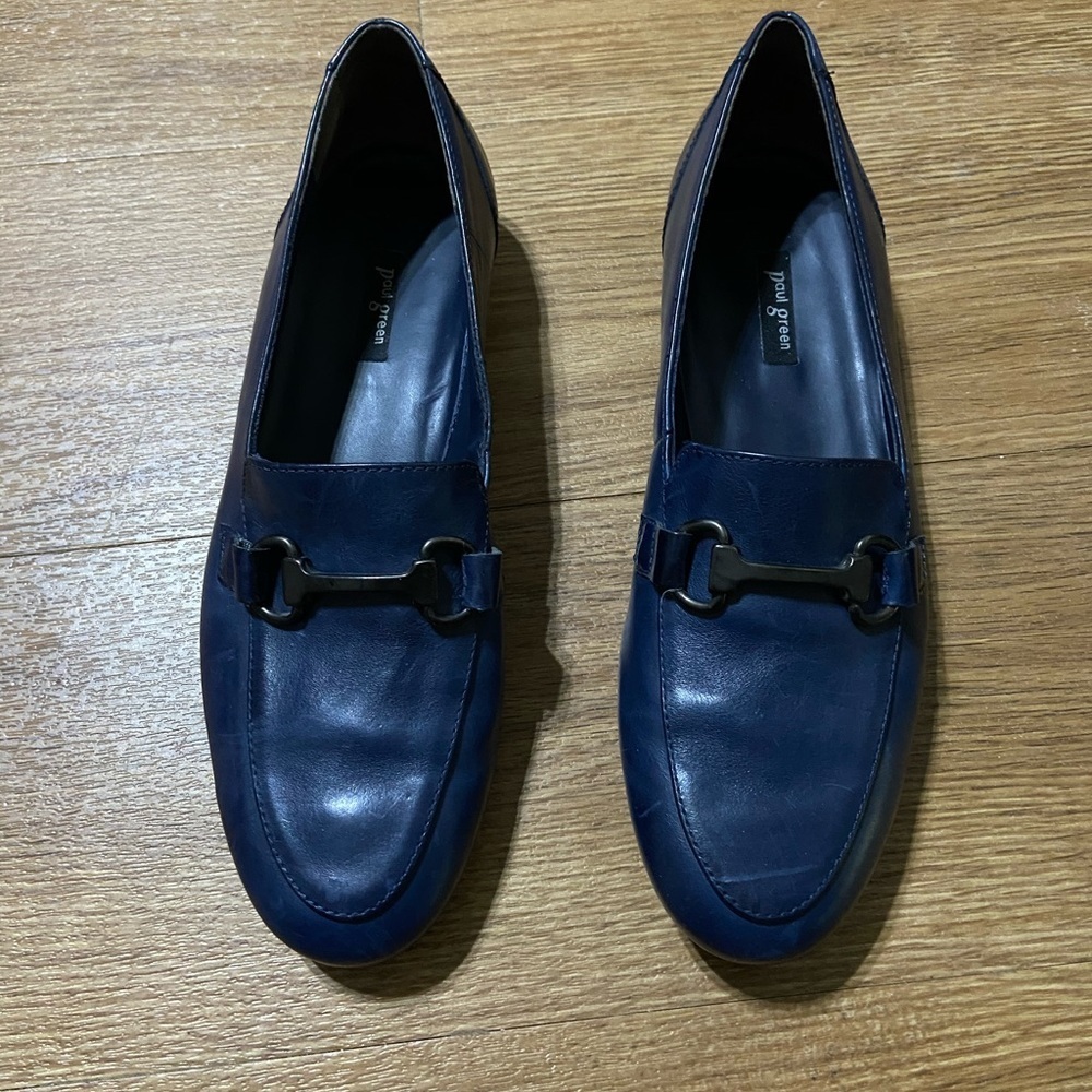 Paul Green Navy Women’s Loafers - Picture 4 of 13